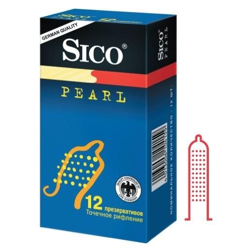 Презервативы Sico Pearl с точечным рифлением, 12 шт.