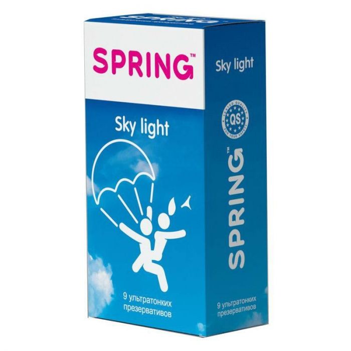 Презервативы Spring Sky Light ультратонкие 9 шт.