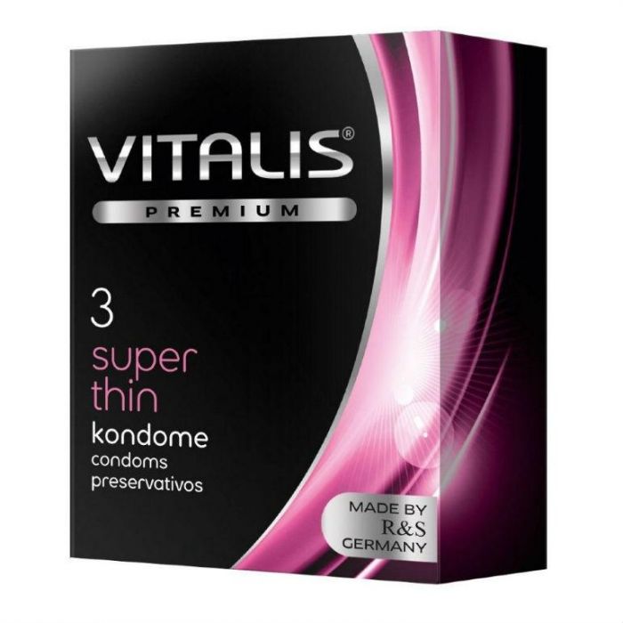 Презервативы VITALIS Premium super thin супер тонкие 3 шт.