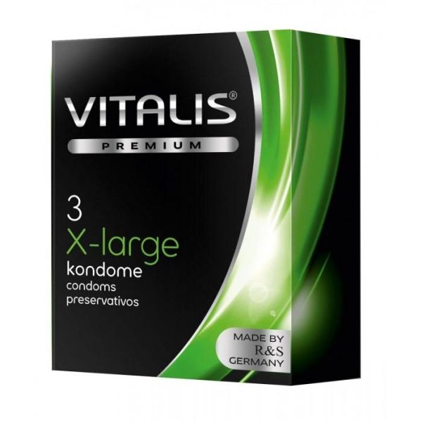 Презервативы VITALIS Premium xlarge увеличенного размера 3 шт.