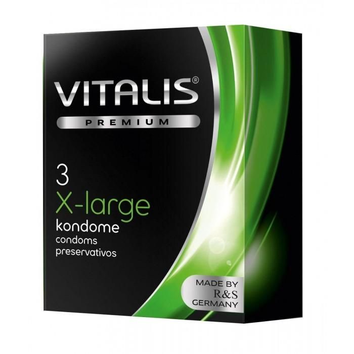 Презервативы VITALIS Premium xlarge увеличенного размера 3 шт.