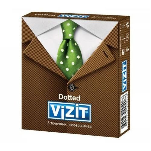 Презервативы VIZIT Dotted с точечным рифлением 3 шт.