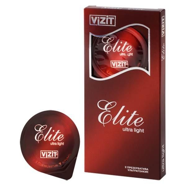 Презервативы VIZIT Elite ultra light ультратонкие 2 шт.