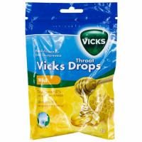 Викс леденцы (vicks throat drops)"мед" 75г