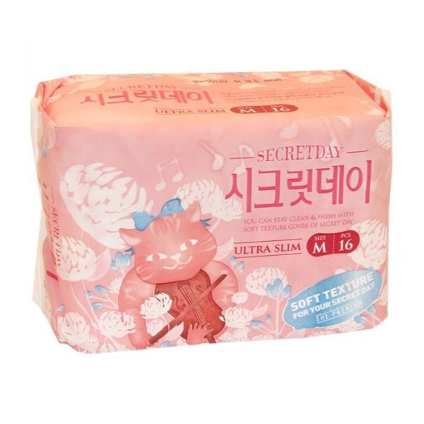 Прокладки Secret Day ультратонкие дышащие органические 24,5 см 16 шт. Прокладки Secret Day ультратонкие дышащие органические 24,5 см 16 шт.