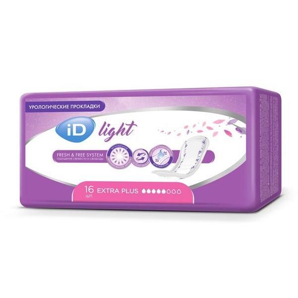 Прокладки урологические iD Light Extra Plus 16 шт.