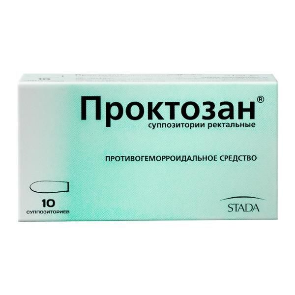 Проктозан свечи ректальные, 10 шт. Проктозан свечи ректальные, 10 шт.