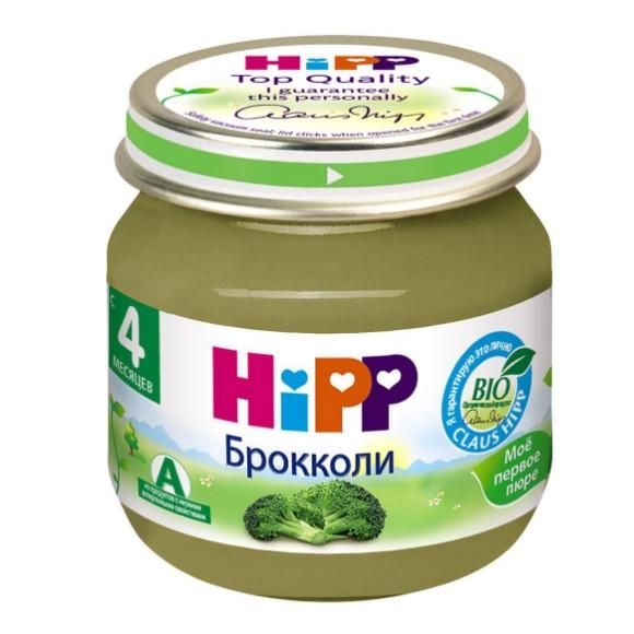 Пюре Hipp брокколи Мое Первое Пюре с 4 мес. 80г 1 шт.