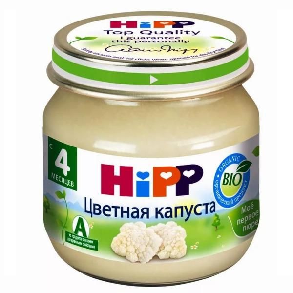 Пюре Hipp цветная капуста Мое Первое Пюре с 4 мес. 80г 1 шт.