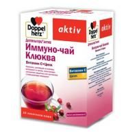 Доппельгерц актив иммуно-чай клюква витамин с + цинк пакетики-саше 15г №10 (бад)