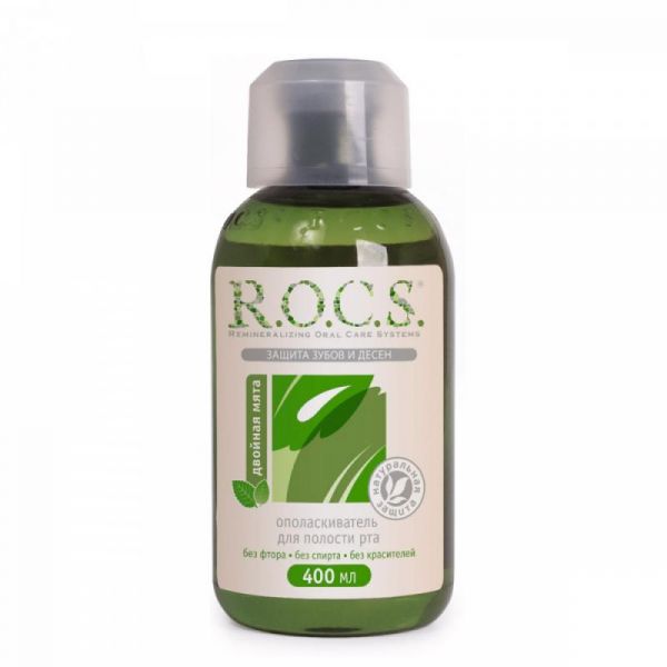 R.O.C.S. Ополаскиватель для полости рта Двойная мята 400мл
