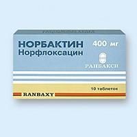 Норбактин таблетки 400 мг, 10 шт.