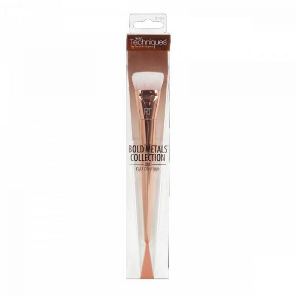 Real Techniques Премиум-кисть для скульптурирования Bold Metals Brush 301 Flat Contour 1 шт