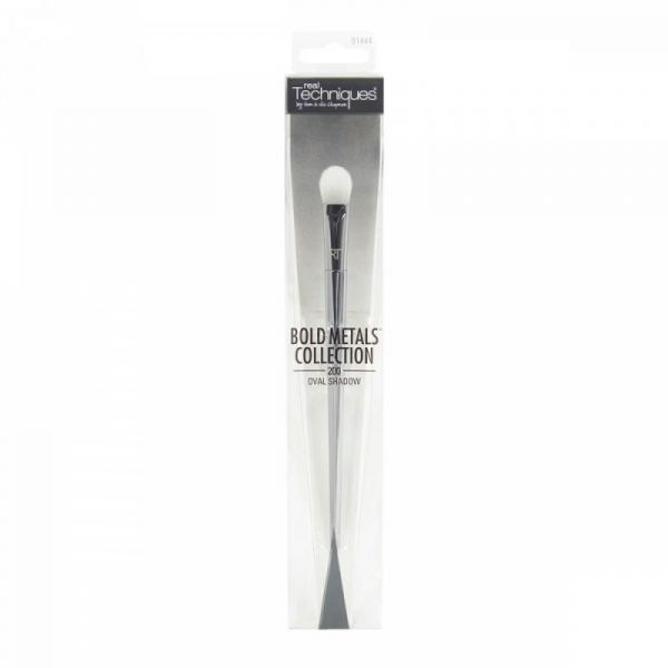 Real Techniques Премиум-кисть для теней овальная Bold Metals Brush 200 Oval Shadow 1 шт