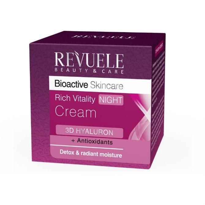 Revuele Bioactive skincare 3D Hyaluron+Antioxidants Крем для лица ночной глубоко восстанавливающий 50мл