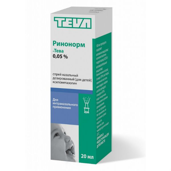 Ринонорм-Тева спрей назальный 0,05% 20 мл