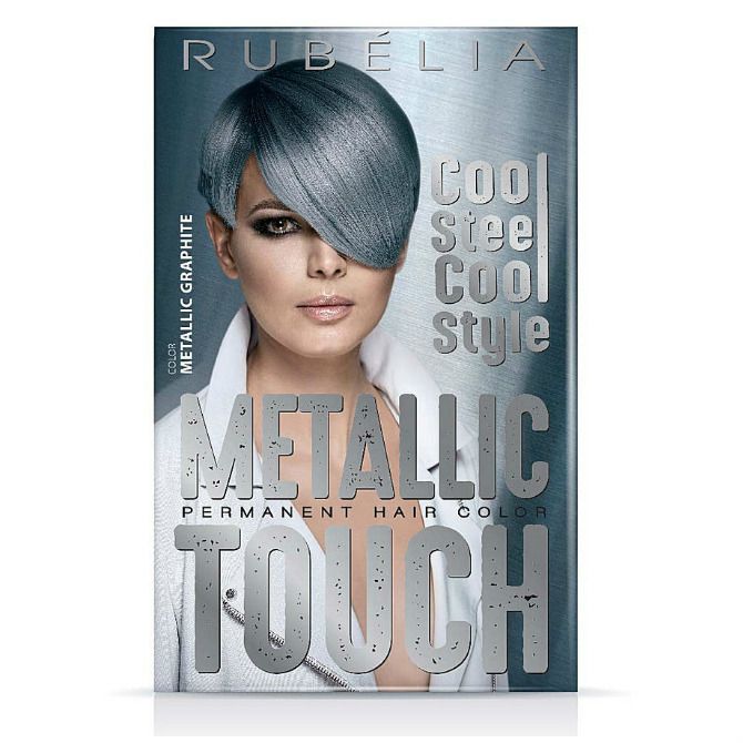 Rubella Metallic touch Краска для волос тон Metallic Graphite 100мл