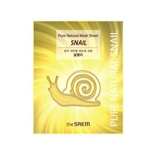 Saem Pure Natural Mask Sheet Snail Маска тканевая с муцином улитки 20 мл