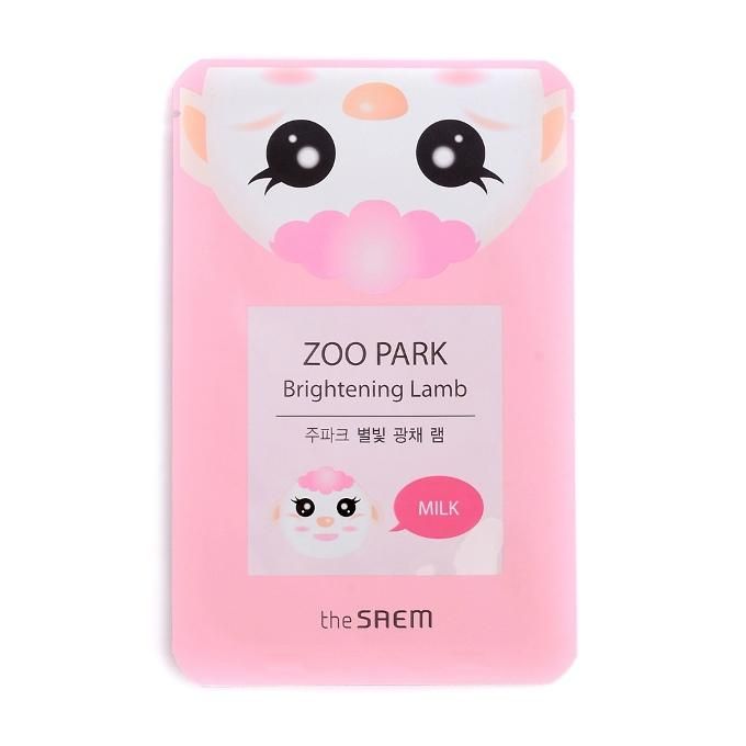 Saem ZOO PARK Brightening Lamb Маска для лица с эффектом сияния 25 мл