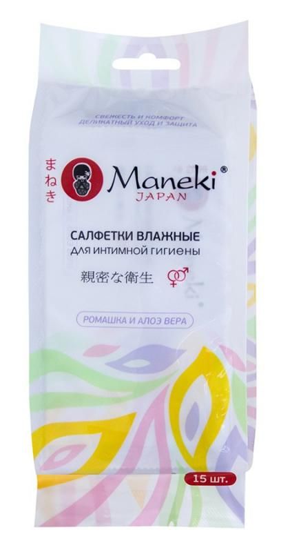 Салфетки влажные Kaiteki для интимной гигиены в инд. упак. 15 шт. Салфетки влажные Kaiteki для интимной гигиены в инд. упак. 15 шт.