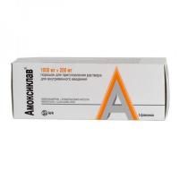 Амоксиклав 1000мг+200мг пор. д/приг. р-ра для в/в введ. фл. х5 б м (r) Амоксиклав 1000мг+200мг пор. д/приг. р-ра для в/в введ. фл. х5 б м (r)