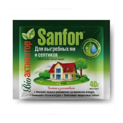 Sanfor Средство для выгребных ям и септиков 40гр Sanfor Средство для выгребных ям и септиков 40гр