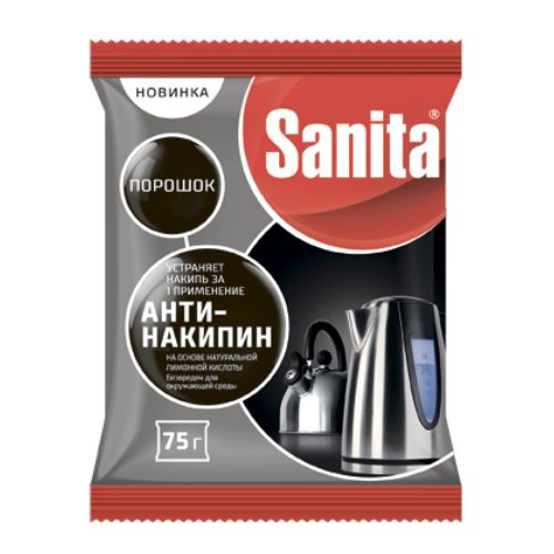 Sanita Чистящий порошок Антинакипин 75гр