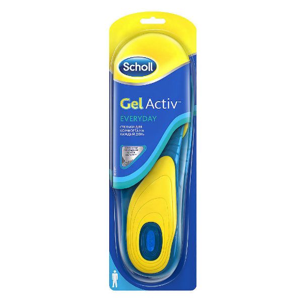 Scholl GelActiv стельки для комфорта на каждый день для мужчин 1 пара