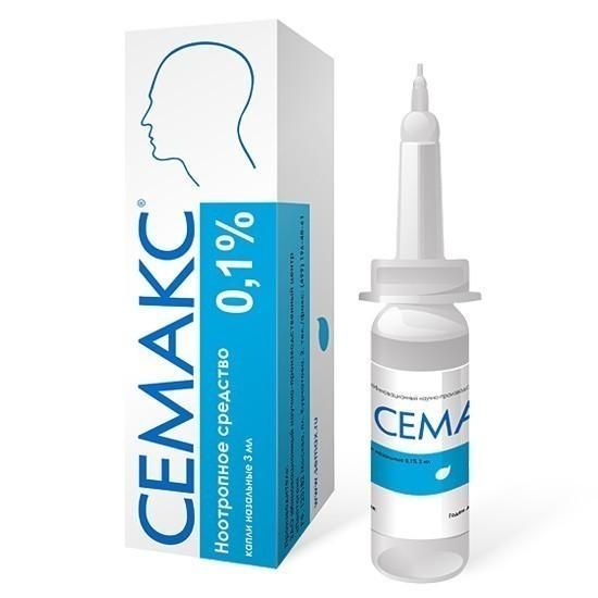 Семакс капли назальные 0.1% , 3 мл Семакс капли назальные 0.1% , 3 мл