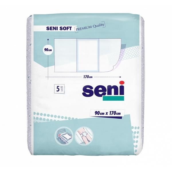 Seni Soft простыни (пеленки) 90х170см с крылышками 5 шт.