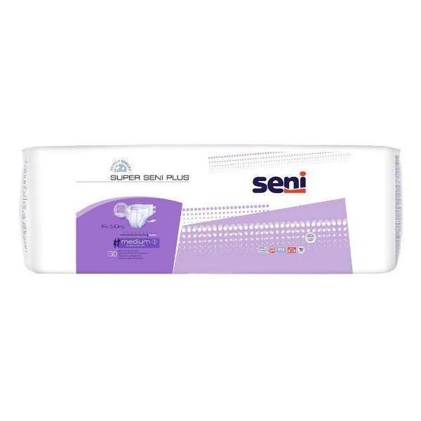 Seni Super Plus Medium подгузники для взрослых (75-110 см) 30 шт.