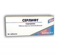 Серлифт таблетки 50 мг, 28 шт. Серлифт таблетки 50 мг, 28 шт.