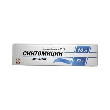 Синтомицин линимент 10% туба 25 г №1