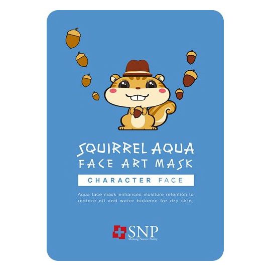 SNP Squirrel Aqua Face Art Mask Маска для лица увлажняющая 25мл