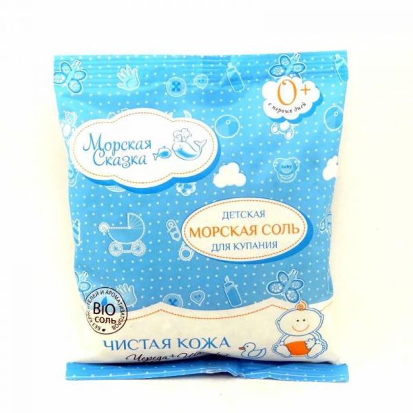 Соль Морская сказка Чистая кожа череда, шалфей, 500 г Соль Морская сказка Чистая кожа череда, шалфей, 500 г