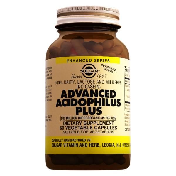 Солгар ацидофилус плюс капсулы, 60 шт.