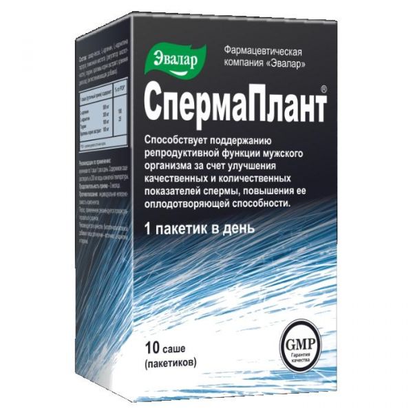 Спермаплант саше 3,5 г, 10 шт. Спермаплант саше 3,5 г, 10 шт.