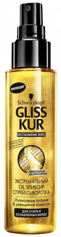 Спрей-сыворотка Gliss Kur (ГлиссКур) экстремальный OIL эликсир 100 мл Спрей-сыворотка Gliss Kur (ГлиссКур) экстремальный OIL эликсир 100 мл