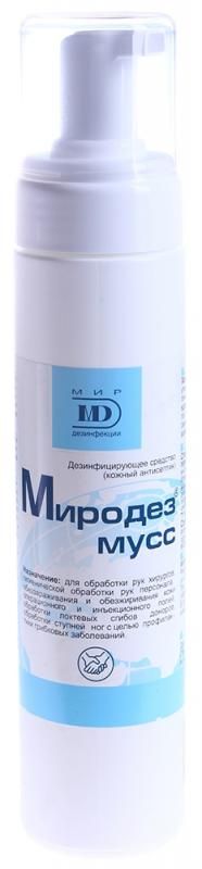 Средство дезинфицирующее кожный антисептик Миродез мусс 250 мл Средство дезинфицирующее кожный антисептик Миродез мусс 250 мл