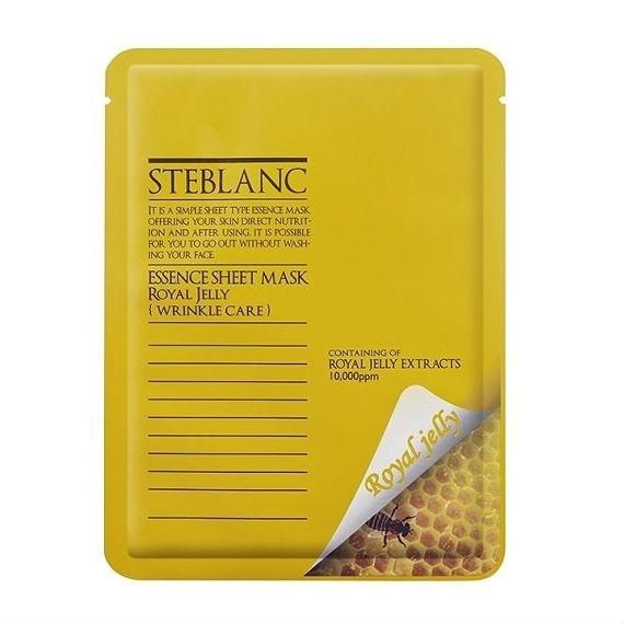 Steblanc Маска для лица против морщин с экстрактом маточного молочка Essence sheet mask Royal Jelly 20 г