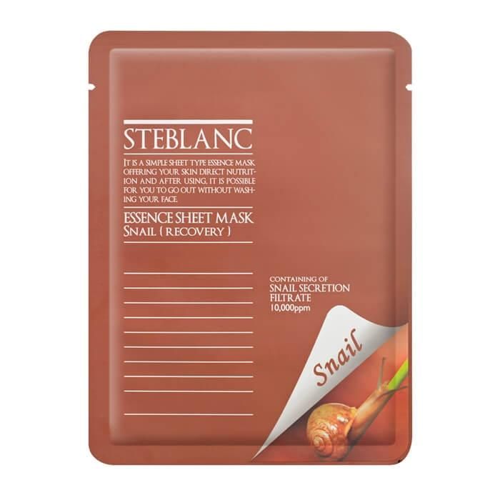 Steblanc Маска для лица восстанавливающая на основе муцина улитки Essence sheet mask Snail 20 г