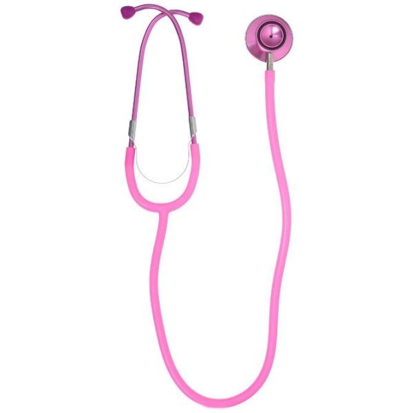 Стетоскоп Amrus 04-АМ404 медицинский терапевтический с двойной цветной головкой черный