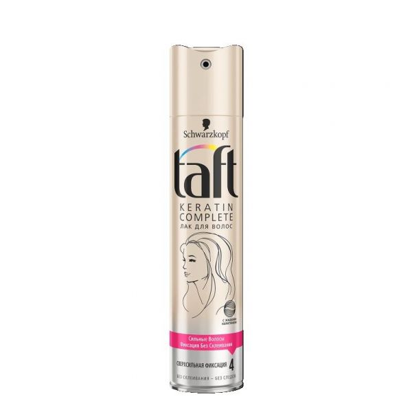 Taft Лак для волос Keratin Complete с жидким кератином сверхсильная фиксация 225мл Taft Лак для волос Keratin Complete с жидким кератином сверхсильная фиксация 225мл