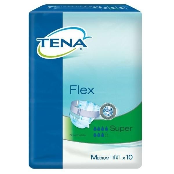 Tena Flex Super подгузники для взрослых разм. M (83-120 см) 10 шт.