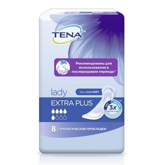 Tena Lady Extra Plus прокладки урологические 8 шт.