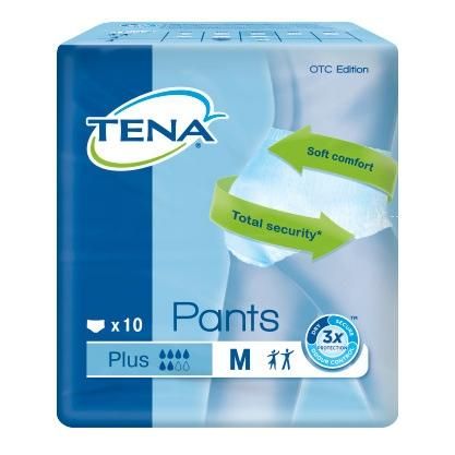 Tena Pants Plus подгузники для взрослых (трусы) разм. М (80-110 см) 10 шт.