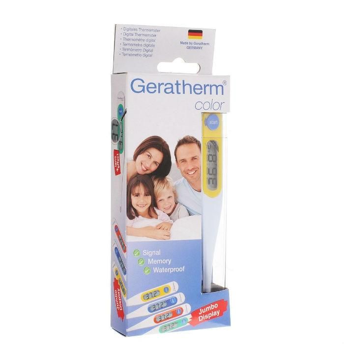 Термометр Geratherm электронный Color желтого цвета 1 шт.
