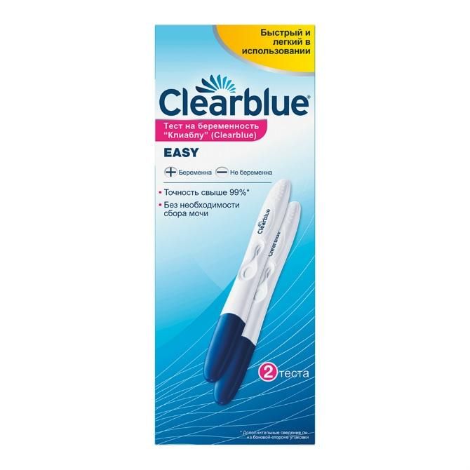 Тест на беременность Clear Blue 2 шт