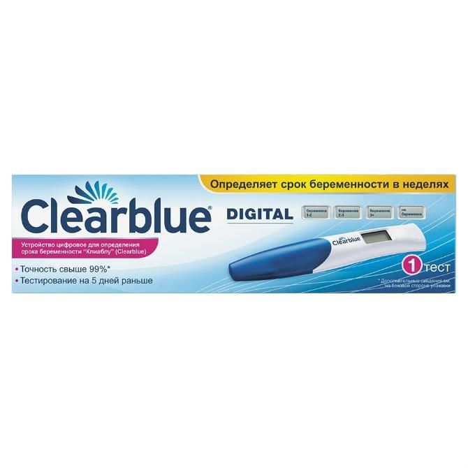 Тест на беременность Clear Blue цифровой 1 шт.