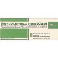 Тест Наркоскрин мультипанель на 5 видов наркотиков в слюне 1 шт.